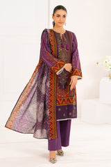 3 Piece Printed Khaddar Suit with Dupatta WNS-52034