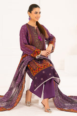 3 Piece Printed Khaddar Suit with Dupatta WNS-52034