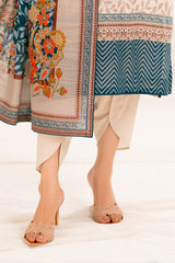 3 Piece Printed Khaddar Suit with Dupatta WNS-52036