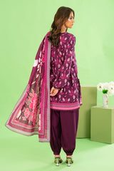 3 Piece Printed Khaddar Suit with Dupatta WNS-52037
