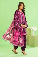 3 Piece Printed Khaddar Suit with Dupatta WNS-52037