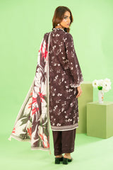 3 Piece Printed Khaddar Suit with Dupatta WNS-52038