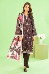 3 Piece Printed Khaddar Suit with Dupatta WNS-52038