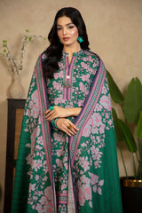 3 Piece Printed Khaddar Suit with Dupatta WNS-52058
