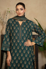 3 Piece Printed Khaddar Suit with Dupatta WNS-52059