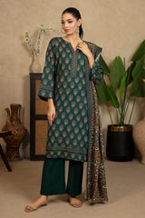3 Piece Printed Khaddar Suit with Dupatta WNS-52059