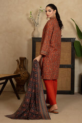 3 Piece Printed Khaddar Suit with Dupatta WNS-52064
