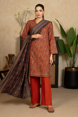 3 Piece Printed Khaddar Suit with Dupatta WNS-52064