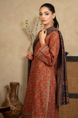 3 Piece Printed Khaddar Suit with Dupatta WNS-52064