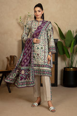 3 Piece Printed Khaddar Suit with Dupatta WNS-52067