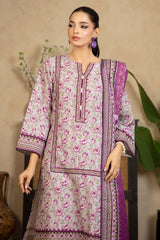 3 Piece Printed Khaddar Suit with Dupatta WNS-52069