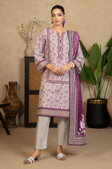 3 Piece Printed Khaddar Suit with Dupatta WNS-52069