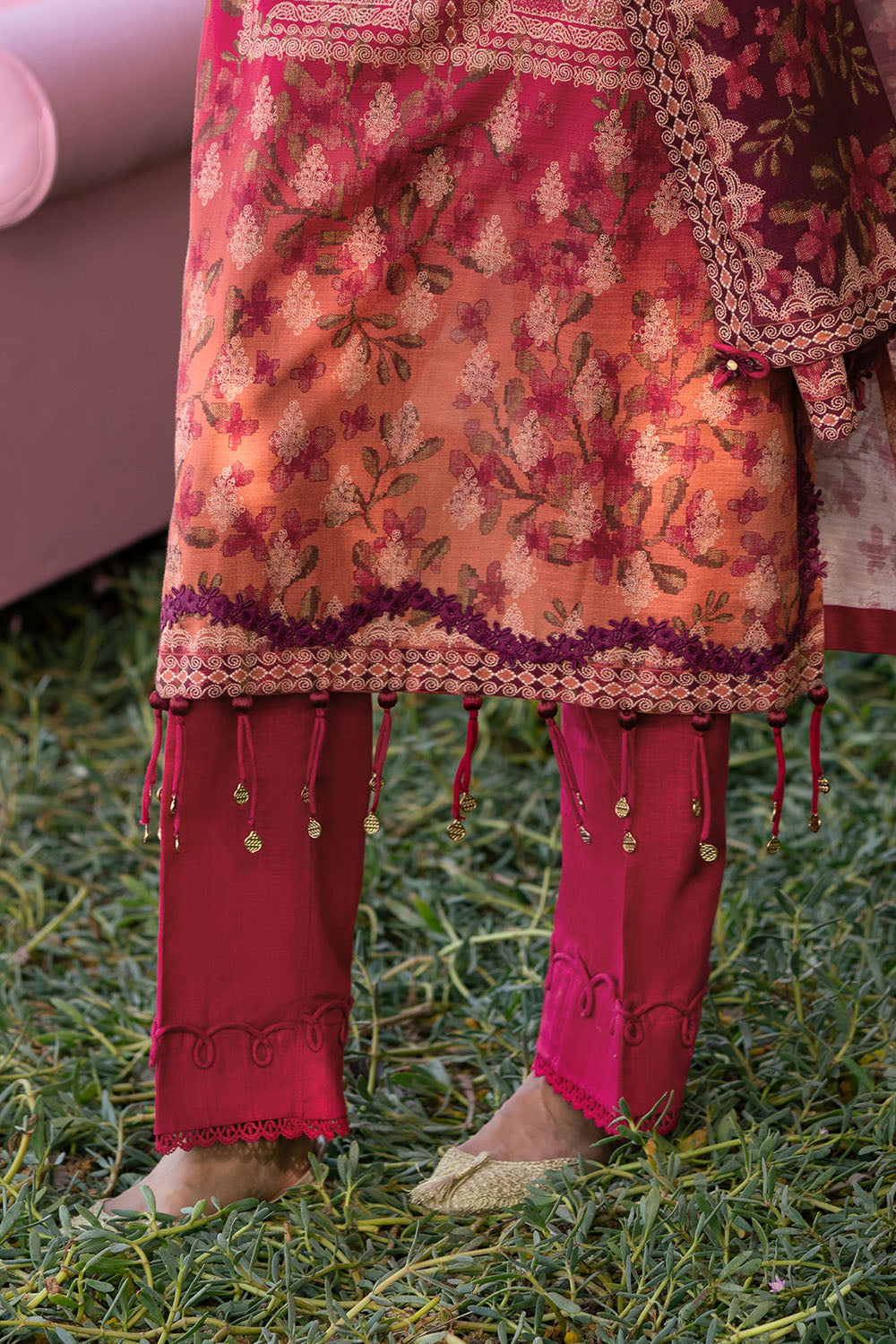 3 Piece Printed Khaddar Suit