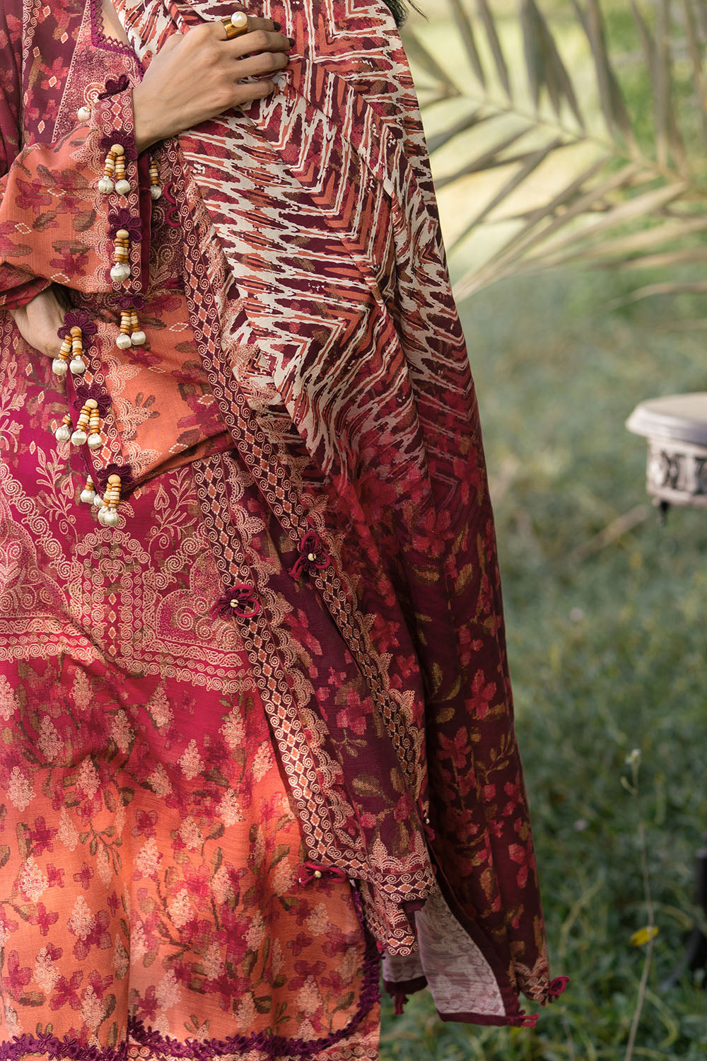3 Piece Printed Khaddar Suit