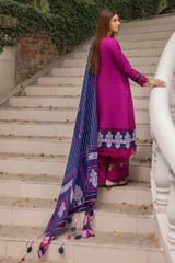 3 Piece Unstitched Printed Khaddar Suit K-52056