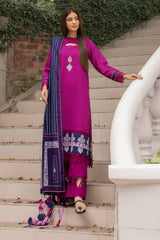 3 Piece Unstitched Printed Khaddar Suit K-52056