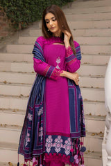 3 Piece Unstitched Printed Khaddar Suit K-52056