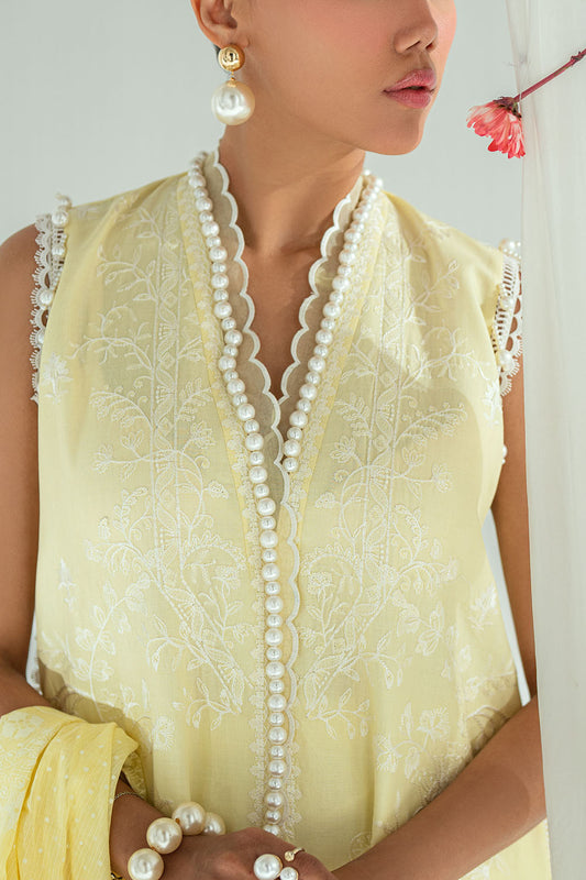 3 Piece Embroidered Lawn Suit with Lacquer Printed Denting Dupatta DN-62020