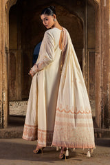 3 Piece Embroidered Lawn Suit with Lacquer Printed Denting Dupatta DN-62038