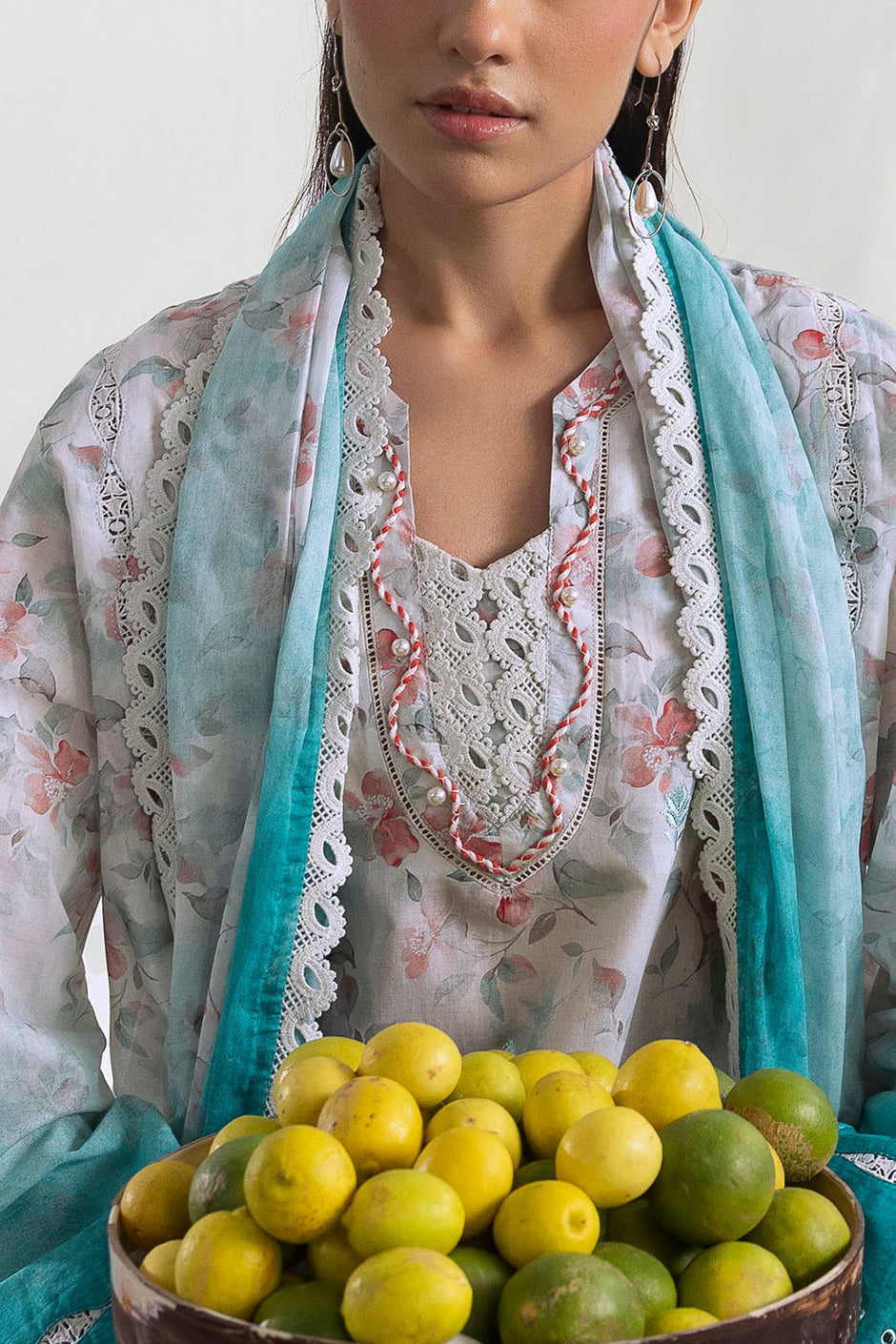 3 Piece Embroidered Printed Lawn Suit with Printed Lawn Dupatta