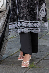 3 Piece Printed Lawn Suit with Embroidered Neckline, Borders and Lace B-52012