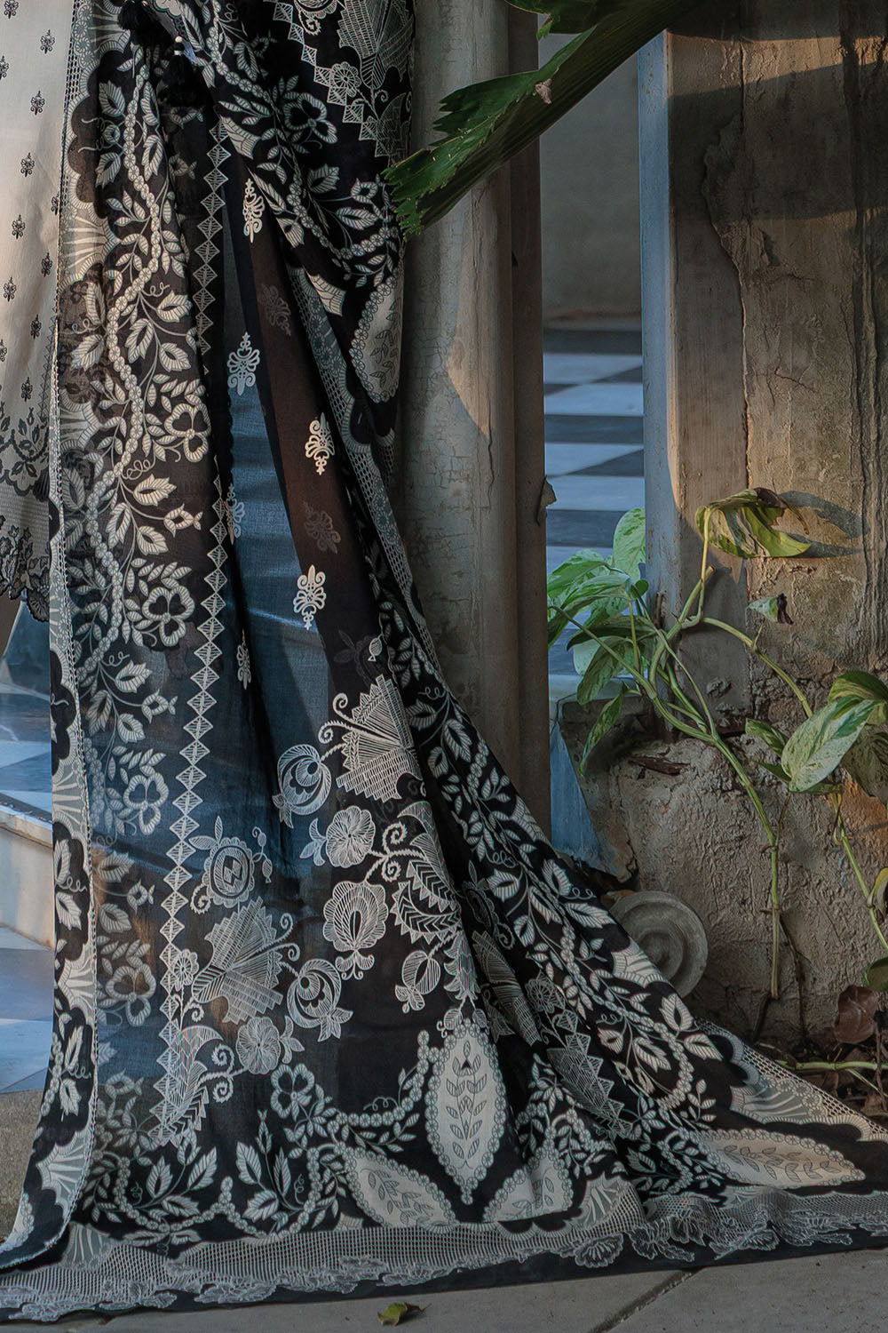 3 Piece Printed Lawn Suit with Embroidered Neckline