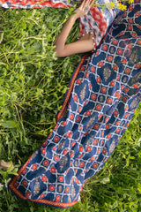 3 Piece Printed Lawn Suit with Gold Printed Dupatta and Embroidered Neckline CL-52011