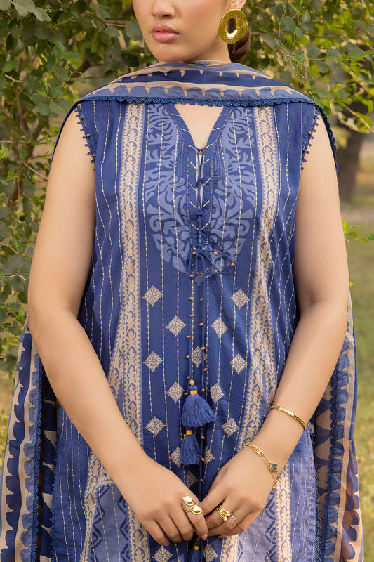 3 Piece Embroidered Printed Lawn Suit with Dupatta CL-52333