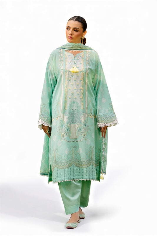 3 Piece Embroidered Printed Lawn Suit with Dupatta CL-52375