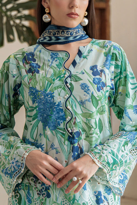 3 Piece Embroidered Printed Lawn Suit with Dupatta CL-52483