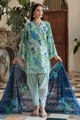 3 Piece Embroidered Printed Lawn Suit with Dupatta CL-52483