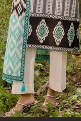 3 Piece Printed Lawn Suit with Embroidered Neckline and Border CL-52614