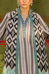 3 Piece Printed Lawn Suit with Embroidered Neckline and Border CL-52614