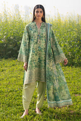 3 Piece Embroidered Printed Lawn Suit with Dupatta CL-52637