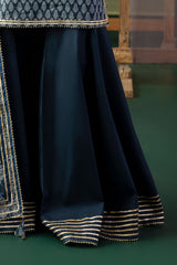 3 Piece Gota Embroidered Lawn Suit with Printed Lawn Dupatta CL-62039