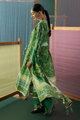 3 Piece Gota Embroidered Lawn Suit with Printed Lawn Dupatta CL-62042