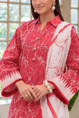 3 Piece Embroidered Lawn Suit with Dupatta CL-62184