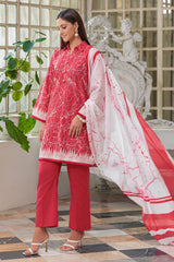 3 Piece Embroidered Lawn Suit with Dupatta CL-62184