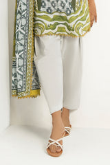 3 Piece Printed Lawn Suit with Embroidered Organza Neckline CL-62198