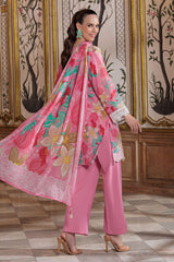3 Piece Embroidered Printed Lawn Suit with Embroidered Border CL-62204
