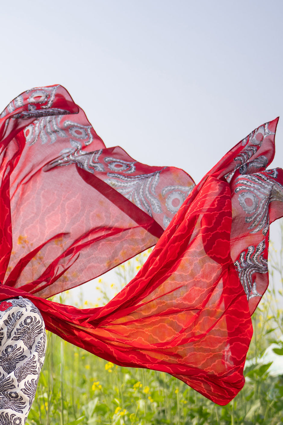 3 Piece Embroidered Printed Lawn Suit with Dupatta
