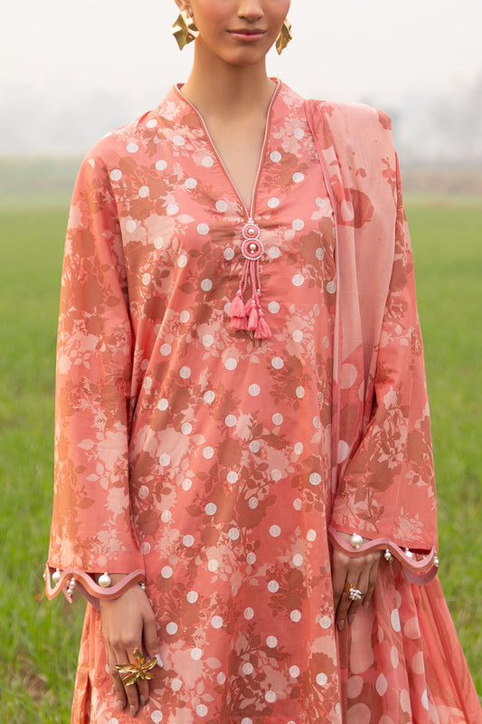 3 Piece Embroidered Printed Lawn Suit with Dupatta CL-62213