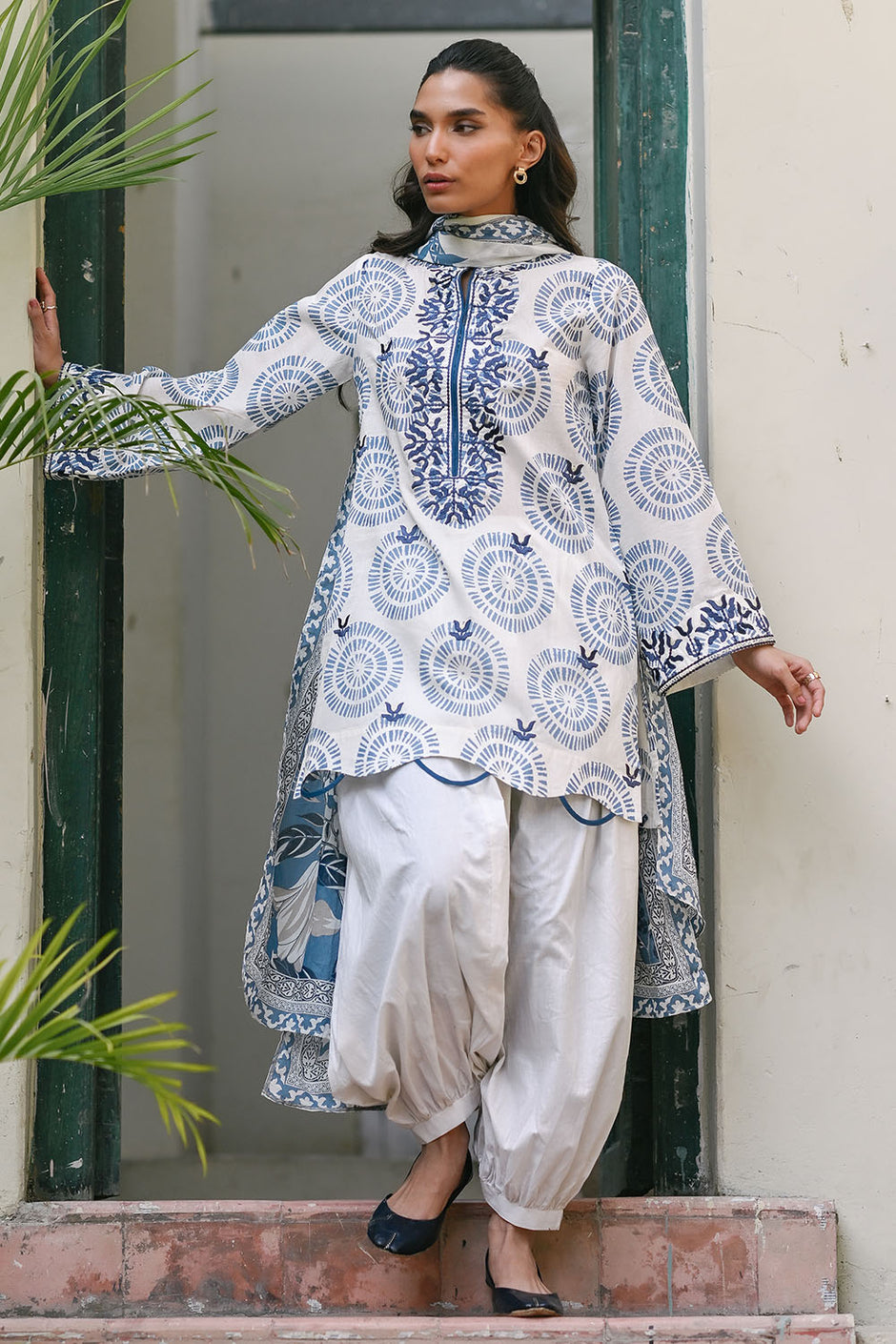 3 Piece Embroidered Printed Lawn Suit with Lawn Dupatta