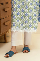 3 Piece Printed Lawn Suit with Embroidered Neckline SD-52197