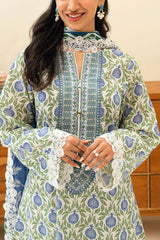 3 Piece Printed Lawn Suit with Embroidered Neckline SD-52197