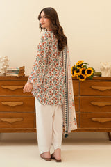 3 Piece Printed Lawn Suit with Embroidered Neckline SD-52203