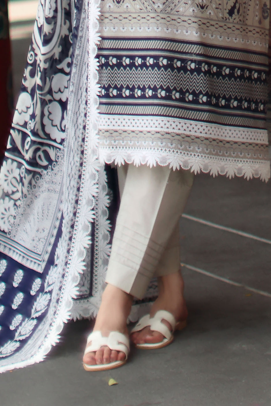 3 Piece Embroidered Printed Lawn Suit with Printed Lawn Dupatta