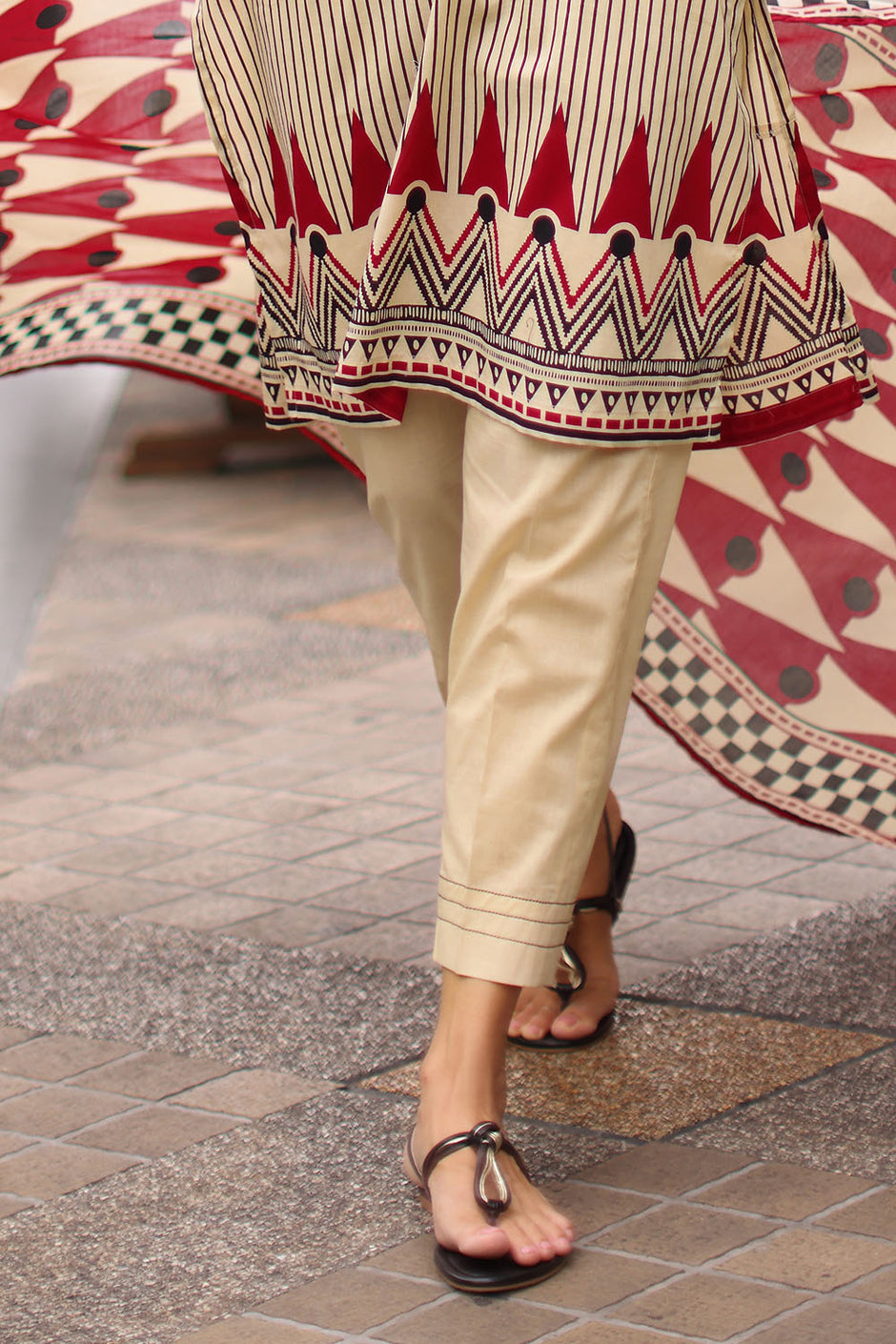 3 Piece Embroidered Printed Lawn Suit with Printed Lawn Dupatta