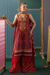 3 Piece Gota Embroidered Lawn Suit with Printed Lawn Dupatta CL-62040