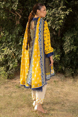 3 Piece Printed Lawn Suit with Embroidered Trouser CL-62114